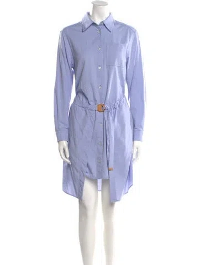 Pre-owned Louis Vuitton 2022 Knee-length Dress In Blue