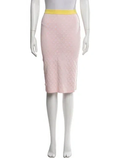 Pre-owned Louis Vuitton 2022 Knee-length Skirt In Yellow