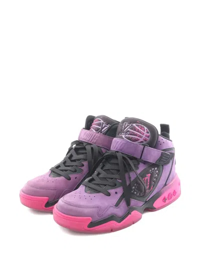 Pre-owned Louis Vuitton 2022 Line Sneakers In Purple