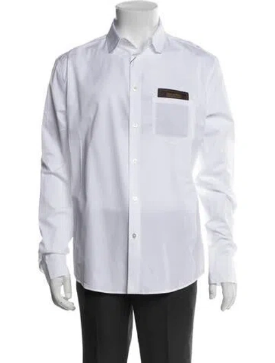 Pre-owned Louis Vuitton 2022 Long Sleeve Shirt W/ Tags In White