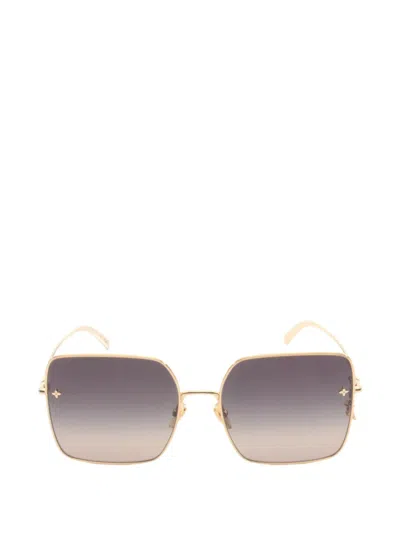 Pre-owned Louis Vuitton 2022 Lv Charm Square-frame Sunglasses In Gold