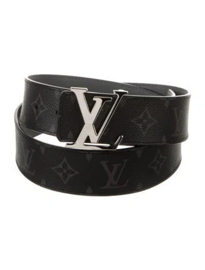 Pre-owned Louis Vuitton 2022 Lv Initiales 40mm Belt Belt Kit In Black