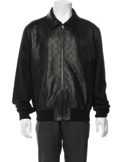 Pre-owned Louis Vuitton 2022 Lv Monogram Bomber Jacket In Gray