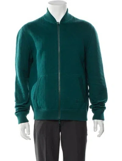 Pre-owned Louis Vuitton 2022 Lv Monogram Bomber Jacket In Green