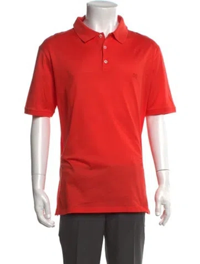 Pre-owned Louis Vuitton 2022 Lv Monogram Polo Shirt In Orange
