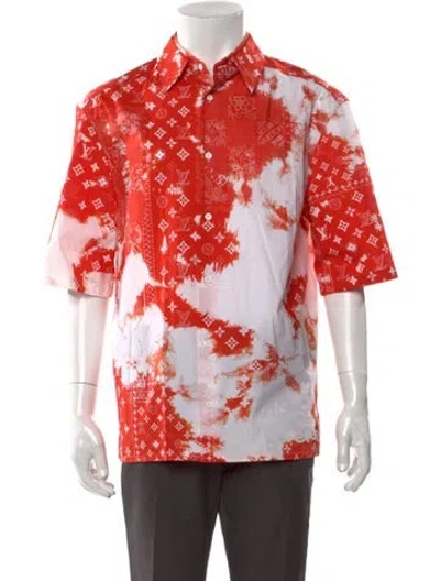Pre-owned Louis Vuitton 2022 Lv Monogram Shirt In Orange