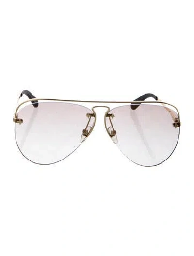 Pre-owned Louis Vuitton 2022 Lv Monogram Sunglasses In Gold