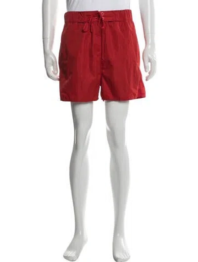 Pre-owned Louis Vuitton 2022 Lv Monogram Swim Trunks In Red