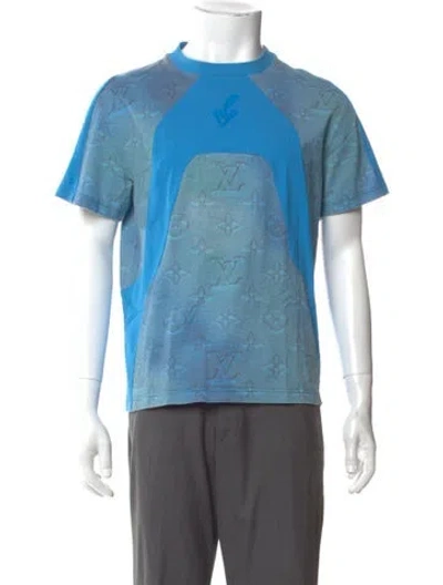 Pre-owned Louis Vuitton 2022 Lv Monogram T-shirt In Blue