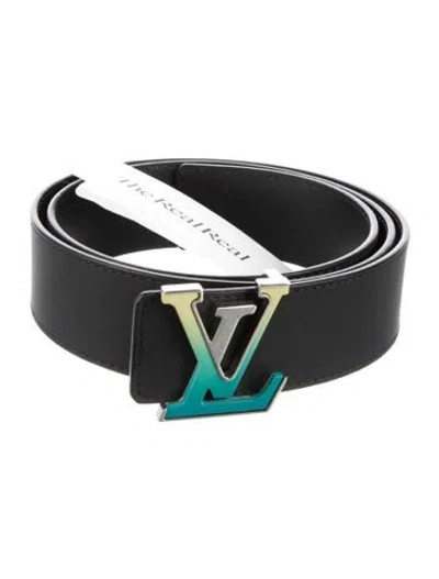 Pre-owned Louis Vuitton 2022 Lv Spotlight 40mm Belt Belt Kit In Black