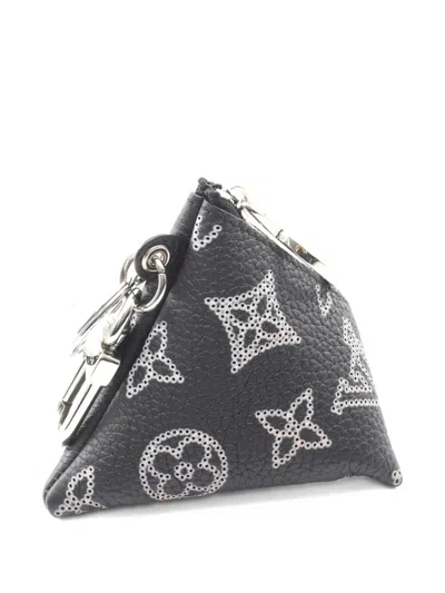 Pre-owned Louis Vuitton 2022 Mahina Berlingo Key Pouch In Black