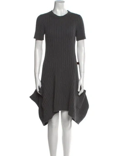 Pre-owned Louis Vuitton 2022 Midi Length Dress In Gray