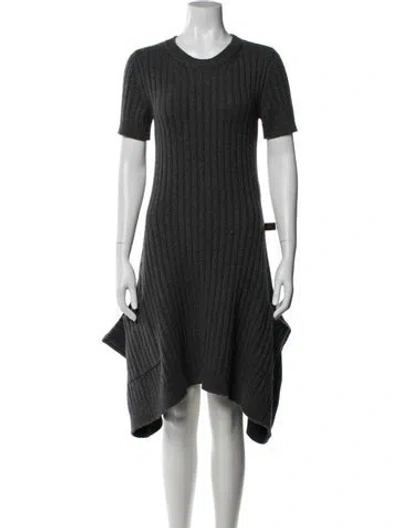 Pre-owned Louis Vuitton 2022 Midi Length Dress In Gray
