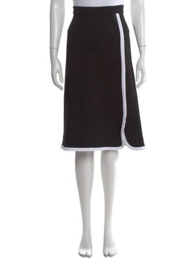 Pre-owned Louis Vuitton 2022 Midi Length Skirt In Black