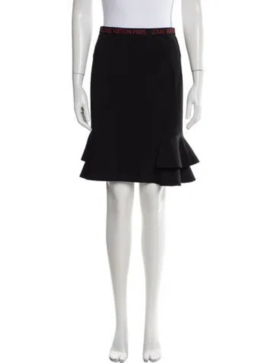 Pre-owned Louis Vuitton 2022 Midi Length Skirt In Blue