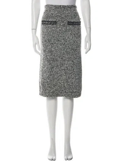 Pre-owned Louis Vuitton 2022 Midi Length Skirt In Grey