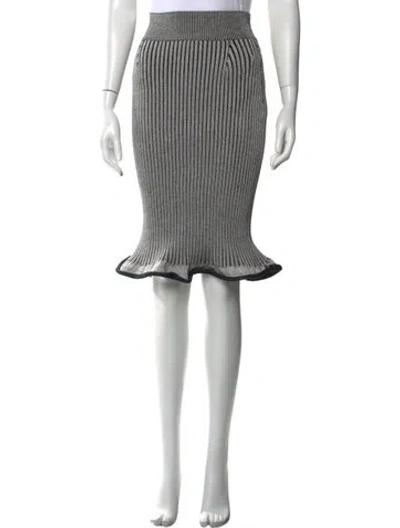 Pre-owned Louis Vuitton 2022 Midi Length Skirt In White