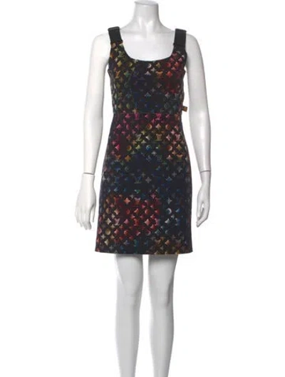 Pre-owned Louis Vuitton 2022 Mini Dress In Black/blue