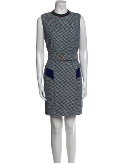 Pre-owned Louis Vuitton 2022 Mini Dress In Blue