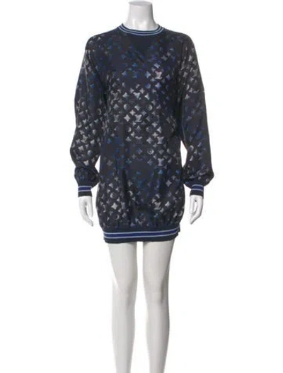 Pre-owned Louis Vuitton 2022 Mini Dress In Blue