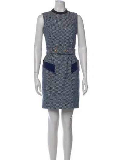 Pre-owned Louis Vuitton 2022 Mini Dress In Blue