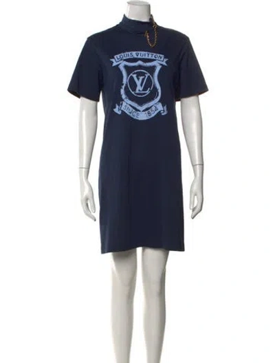 Pre-owned Louis Vuitton 2022 Mini Dress In Blue