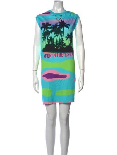 Pre-owned Louis Vuitton 2022 Mini Dress In Blue