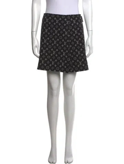 Pre-owned Louis Vuitton 2022 Mini Skirt In Black