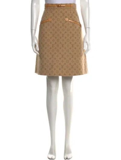 Pre-owned Louis Vuitton 2022 Mini Skirt In Neutrals