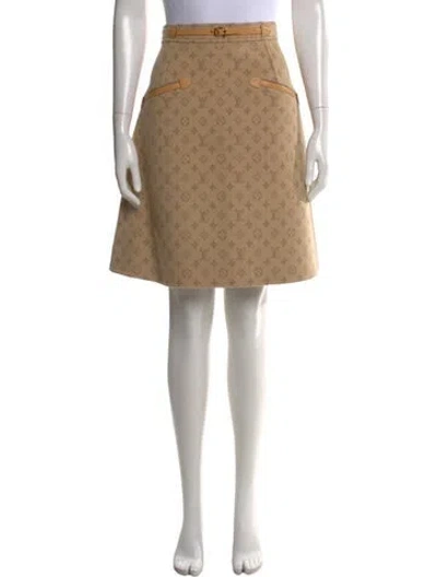 Pre-owned Louis Vuitton 2022 Mini Skirt W/ Tags In Neutral