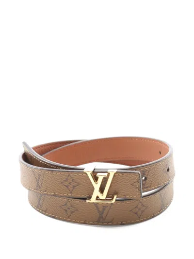 Pre-owned Louis Vuitton 2022 Monogram Belt In Brown