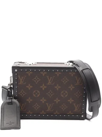 Pre-owned Louis Vuitton 2022 Monogram Box Shoulder Bag In Brown