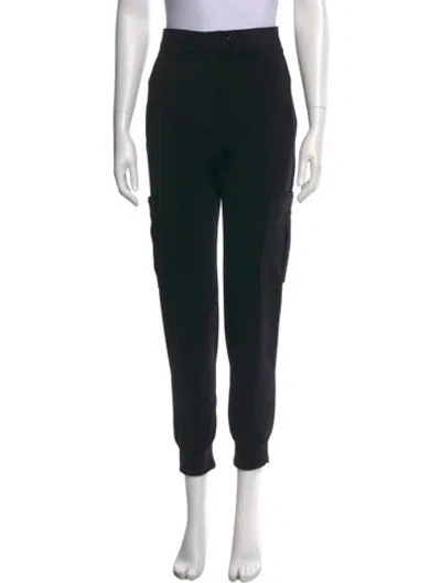 Pre-owned Louis Vuitton 2022 Monogram Detail Cargo Pants Sweatpants In Black