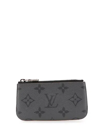 Pre-owned Louis Vuitton 2022 Monogram Eclipse Reverse Pochette Cles Coin Pouch