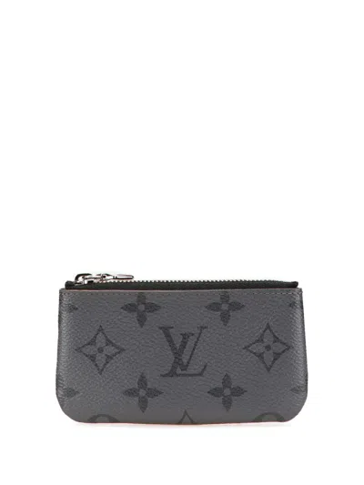 Pre-owned Louis Vuitton 2022 Monogram Eclipse Reverse Pochette Cles Coin Pouch