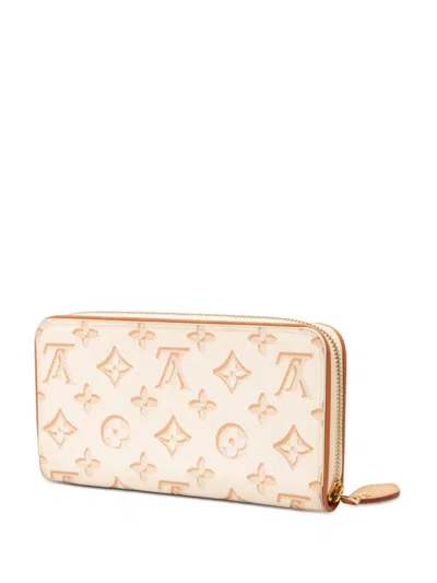 Pre-owned Louis Vuitton 2022 Monogram Fall For You Zippy Wallet Long Wallets In Neutrals