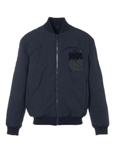 Pre-owned Louis Vuitton 2022 Monogram-logo Pocket Jacket In Blue