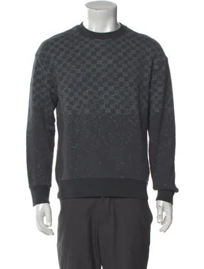 Pre-owned Louis Vuitton 2022 Monogram Pattern Sweatshirt In Gray