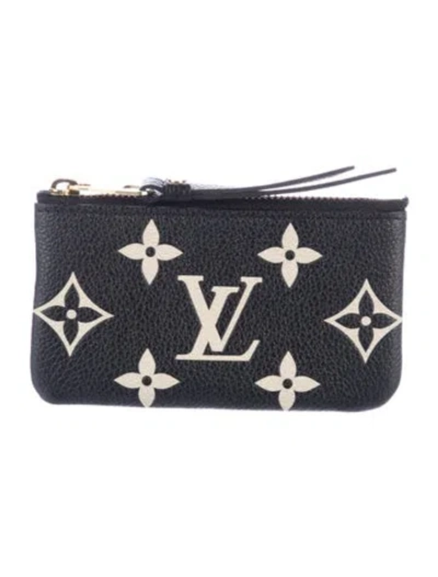 Pre-owned Louis Vuitton 2022 Monogram Pattern Wallet In Black