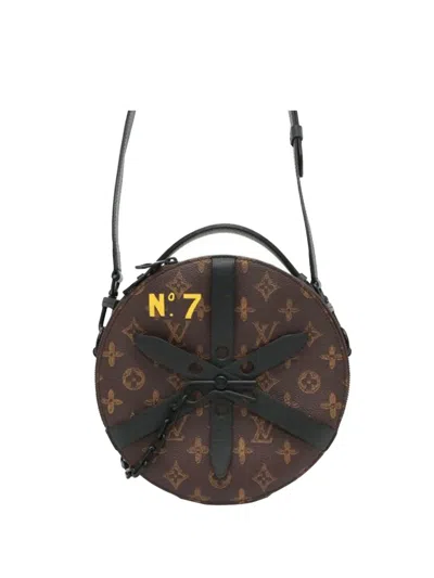 Pre-owned Louis Vuitton 2022 Monogram Wheel Box Crossbody Bag In Brown
