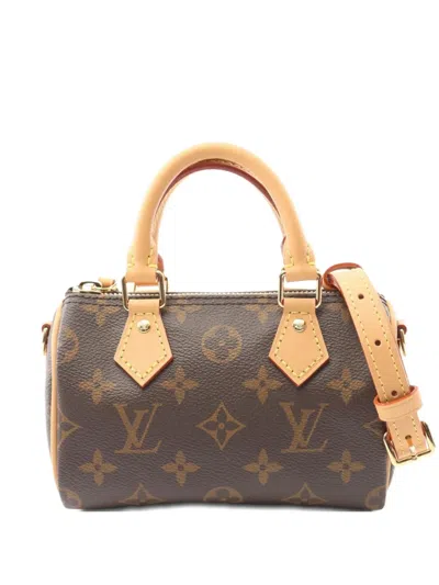 Pre-owned Louis Vuitton 2022 Nano Speedy Handbag In Brown
