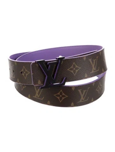 Pre-owned Louis Vuitton 2022 Optic Reversible Belt In Brown