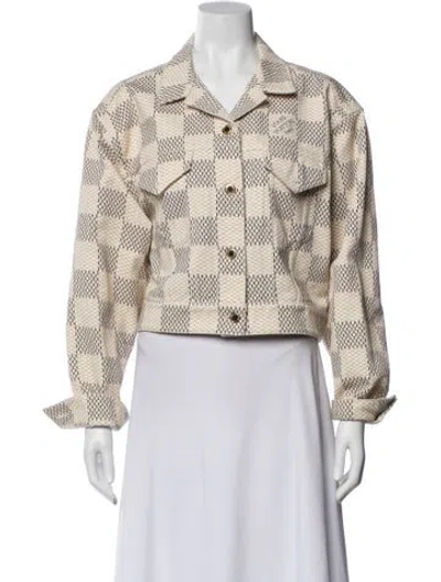 Pre-owned Louis Vuitton 2022 Printed Jacket In Neutral