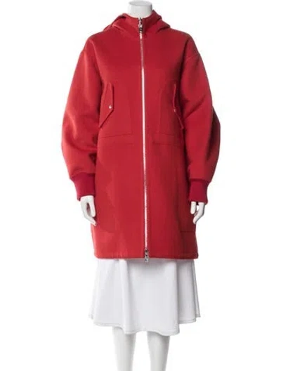 Pre-owned Louis Vuitton 2022 Printed Parka Jacket In Red