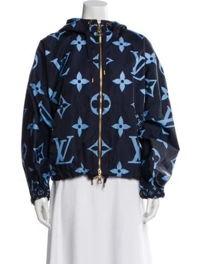 Pre-owned Louis Vuitton 2022 Printed Performance Jacket In Blue