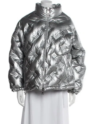 Pre-owned Louis Vuitton 2022 Reversible Jaqueta Bomber Jacket In Silver