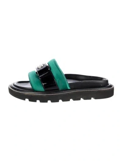 Pre-owned Louis Vuitton 2022 Satin Slides In Multi