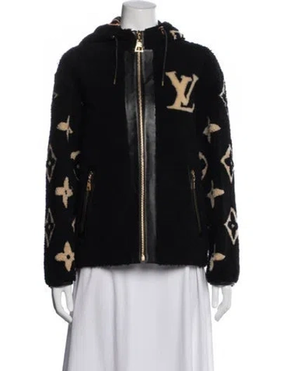 Pre-owned Louis Vuitton 2022 Shearling Jacket In Black