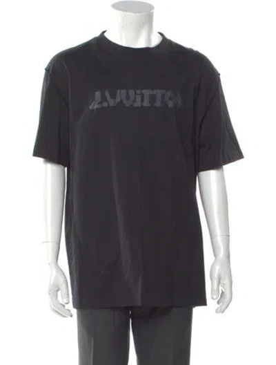 Pre-owned Louis Vuitton 2022 Signature Logo T-shirt W/ Tags In Black