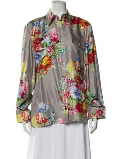 Pre-owned Louis Vuitton 2022 Silk Blouse In Multi